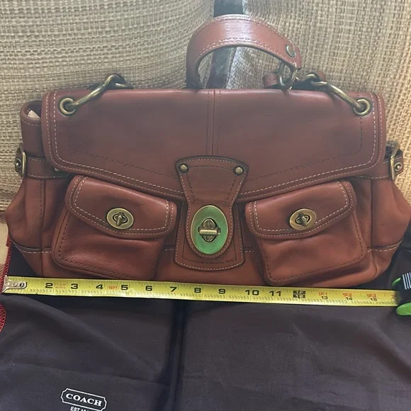 Coach shoulder bag pure leather - Picture 14 of 15